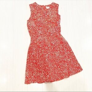 ☀️ Maison Jules red Polka-dot spring sleeveless dress small